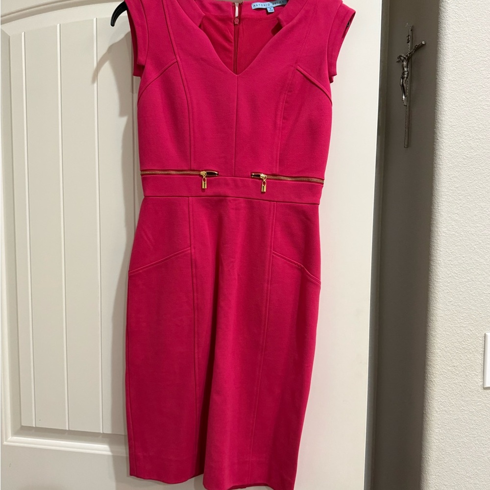 ANTONIO MELANI Fuchsia Mini Dress